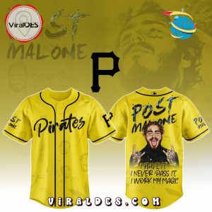 Pittsburgh Pirates x Post Malone Tour 2025 Baseball Jersey Pittsburgh Pirates x Post Malone Tour 2025 Baseball Jersey