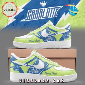 Premium Charlotte FC Throwback 2025 Air Force 1 Sneakers