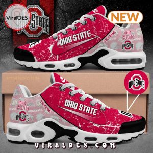 Ohio State Custom Name Air Max Plus Shoes