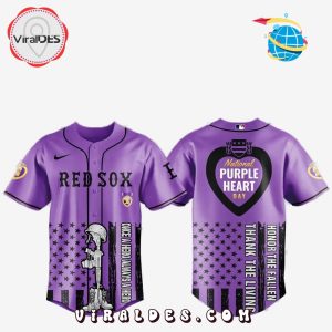 Boston Red Sox MLB x Purple Heart Day Baseball Jersey