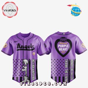 Los Angeles Angels MLB x Purple Heart Day Baseball Jersey