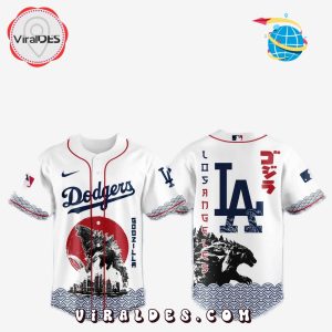 Los Angeles Dodgers MLB x Godzilla Baseball Jersey