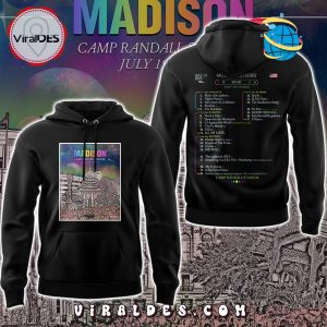 Coldplay Madison Camp Randall Stadium Black Hoodie, Cap