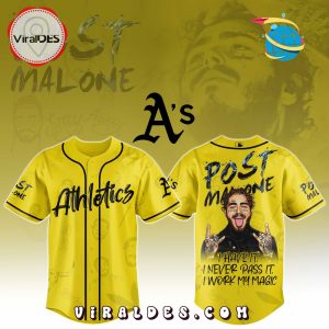 Athletics x Post Malone Tour 2025 Baseball Jersey Athletics x Post Malone Tour 2025 Baseball Jersey