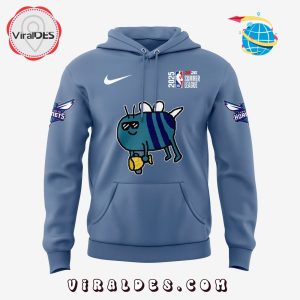 Charlotte Hornets New Bee Wins Logo Blue Hoodie, Long Pants