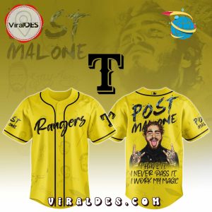 Texas Rangers x Post Malone Tour 2025 Baseball Jersey Texas Rangers x Post Malone Tour 2025 Baseball Jersey