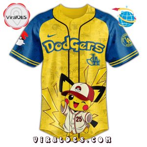 Dodgers MLB x Pokémon GO Night Baseball Jersey