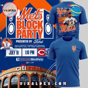 New York Mets Custom Party David Wright Navy Shirt