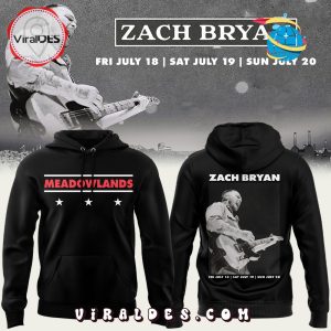 2025 Zach Bryan Meadowlands Black Hoodie