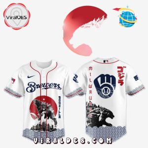 Milwaukee Brewers MLB x Godzilla Baseball Jersey