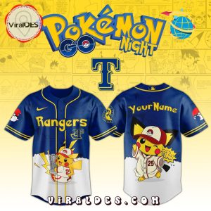 Texas Rangers x Pokémon GO Night 2025 Baseball Jersey