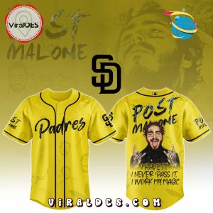 SD Padres x Post Malone Tour 2025 Baseball Jersey