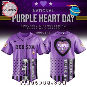 Boston Red Sox MLB x Purple Heart Day Baseball Jersey