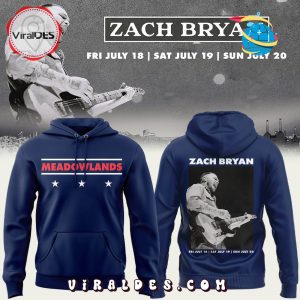 2025 Zach Bryan Meadowlands Blue Hoodie