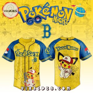 Boston Red Sox x Pokémon GO Night 2025 Baseball Jersey