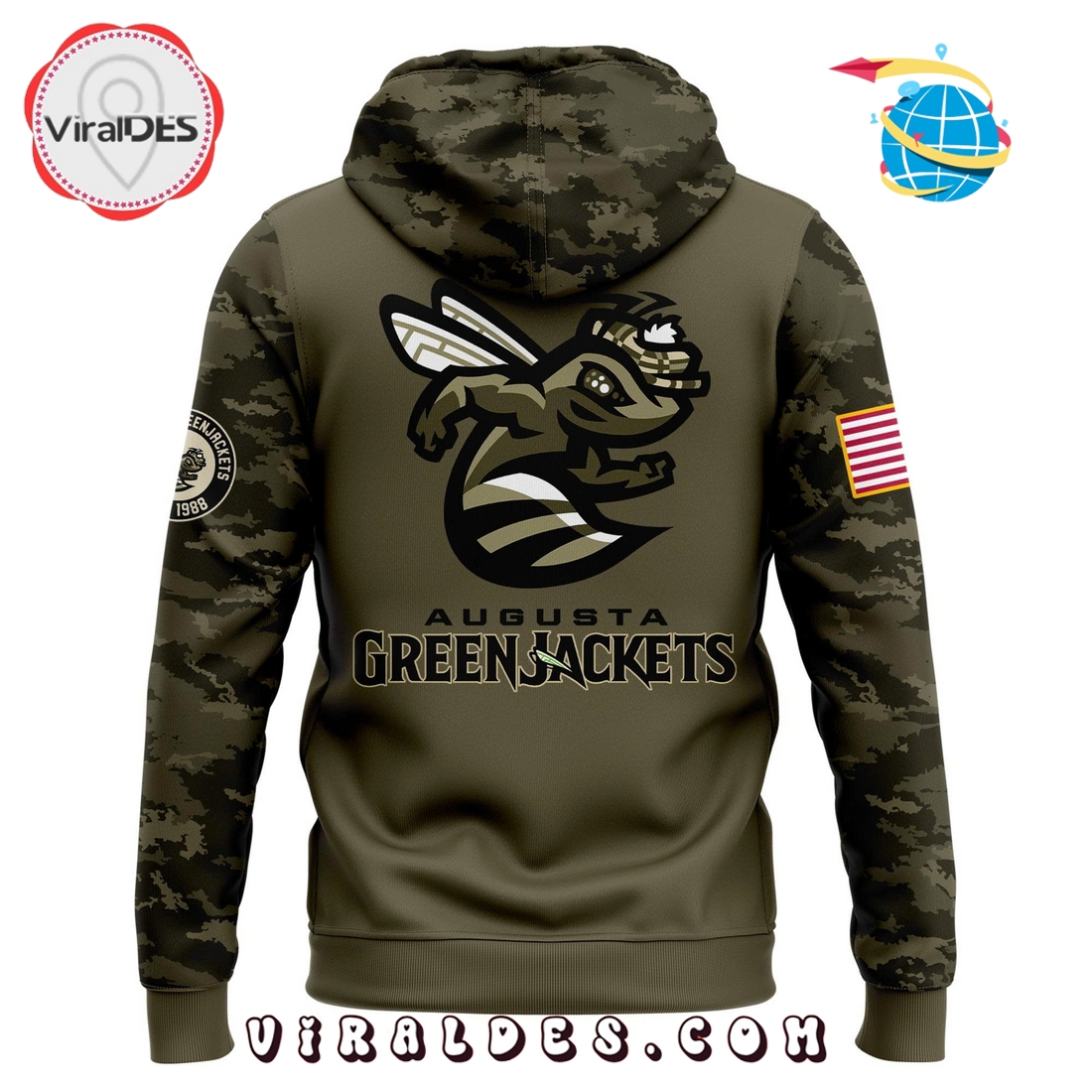 Augusta GreenJackets Military Appreciation 2025 Hoodie, Cap Augusta GreenJackets Military Appreciation 2025 Hoodie, Cap