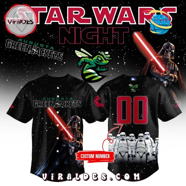 Augusta GreenJackets x Star War 2025 Baseball Jersey - Viral