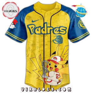 San Diego Padres MLB Pokémon GO Night Baseball Jersey