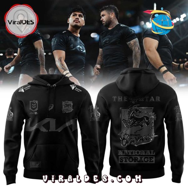 Brisbane Broncos Old Logo Black Hoodie 2025