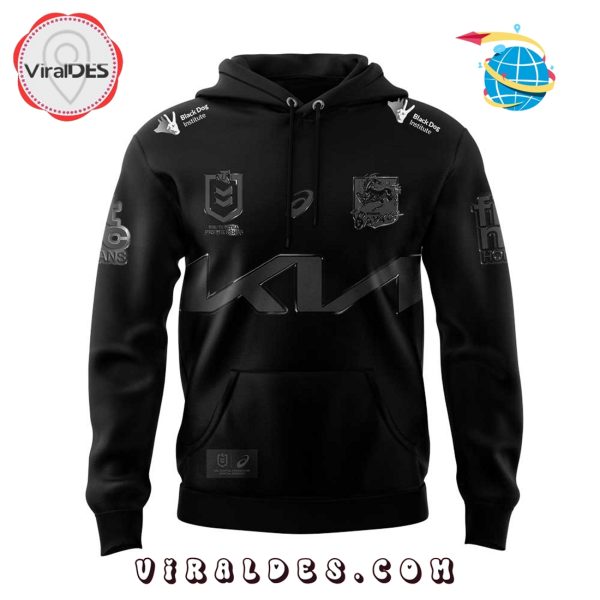 Brisbane Broncos Old Logo Black Hoodie 2025