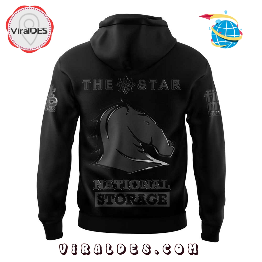 Brisbane Broncos Our 2025 Black Uniform Hoodie And Pants Brisbane Broncos Our 2025 Black Uniform Hoodie And Pants