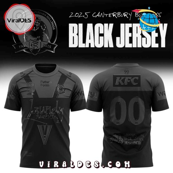 Canterbury Bulldogs Custom Back In Black Hoodie