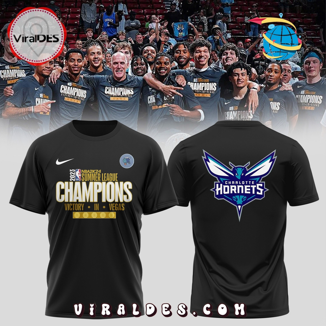 Charlotte Hornets Summer League Champions Hoodie 2025 Charlotte Hornets Summer League Champions Hoodie 2025