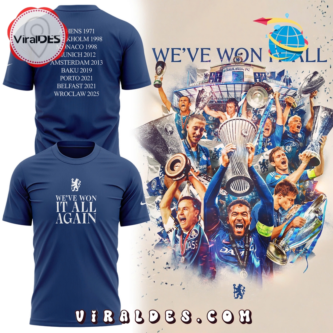 Chelsea Champions We’ve Won It All Hoodie Chelsea Champions We’ve Won It All Hoodie