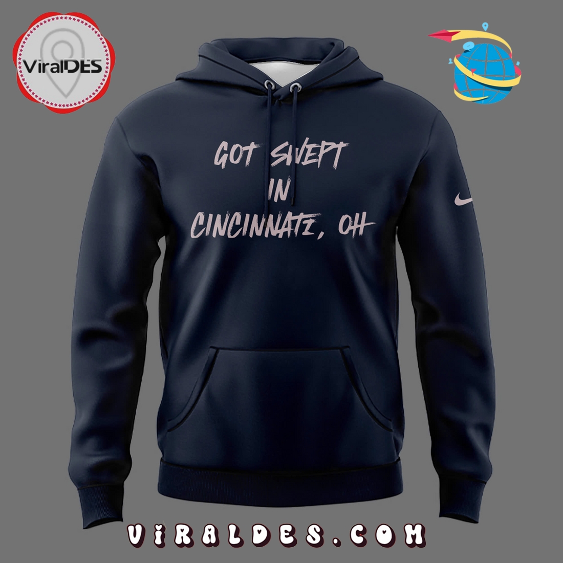 Cincinnati Reds Got swept in Cincinnati, OH Hoodie Cincinnati Reds Got swept in Cincinnati, OH Hoodie