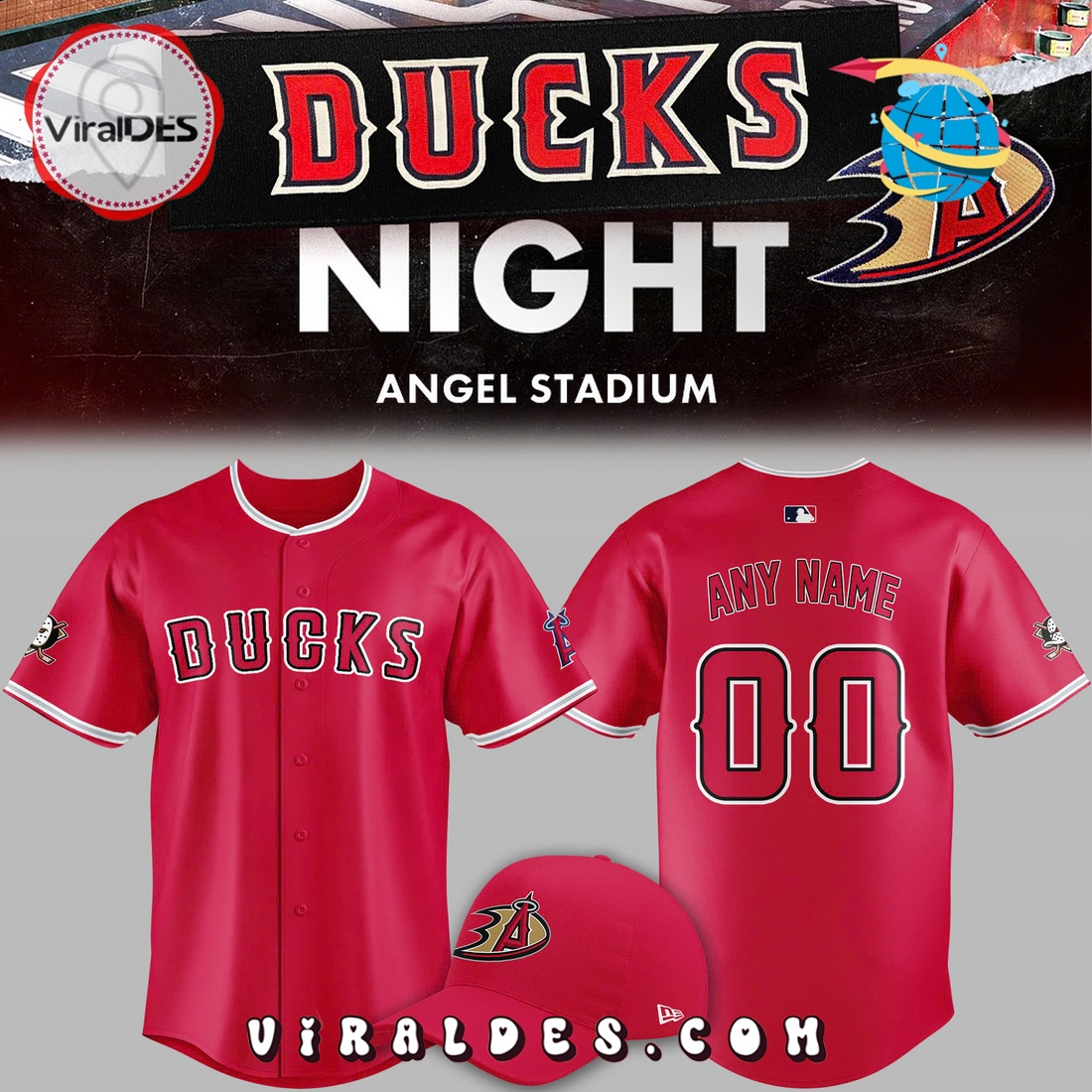 Custom LA Angels Ducks Night Limited Edition Jersey Custom LA Angels Ducks Night Limited Edition Jersey