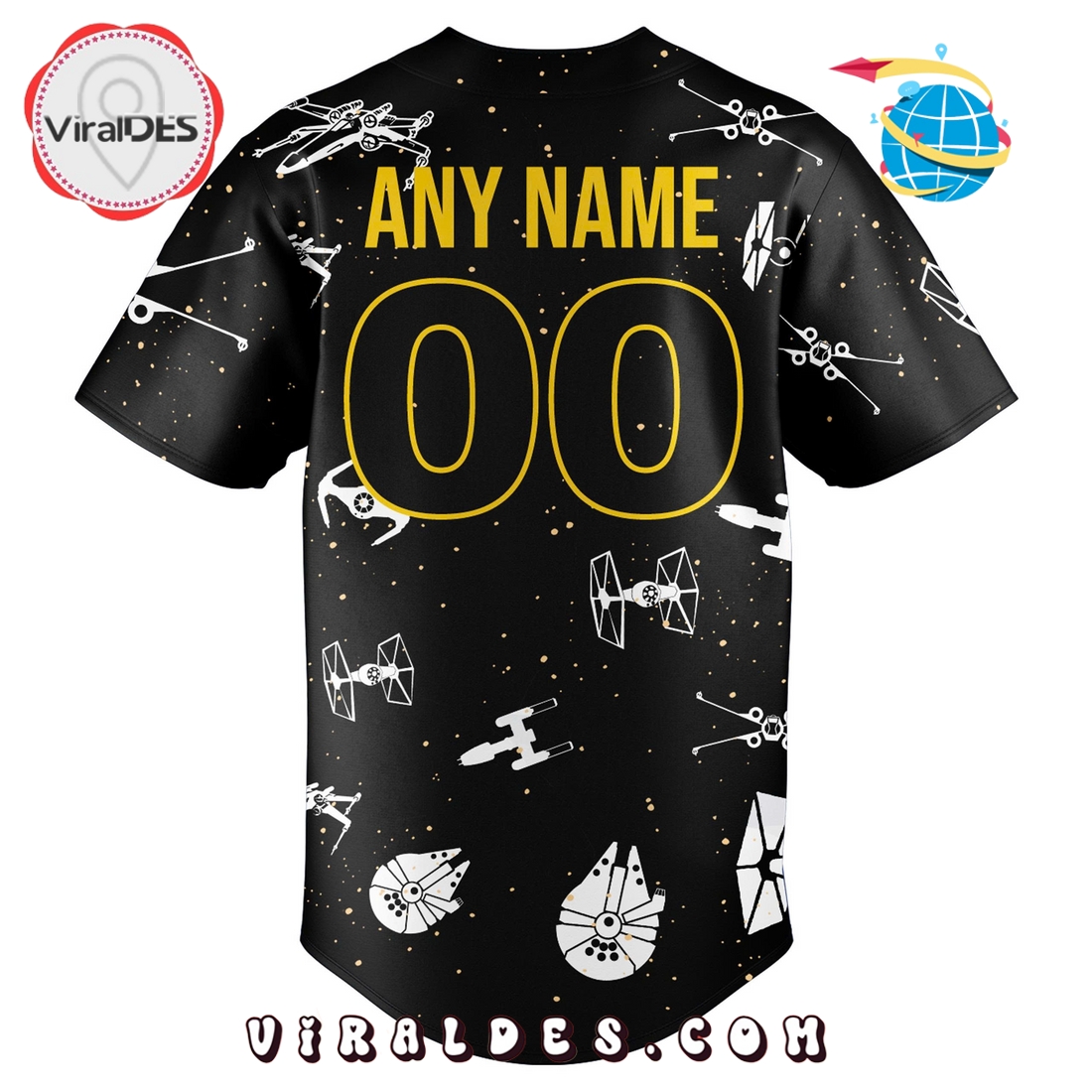 Custom Reno Aces x Star Wars Night 2025 Baseball Jersey Custom Reno Aces x Star Wars Night 2025 Baseball Jersey