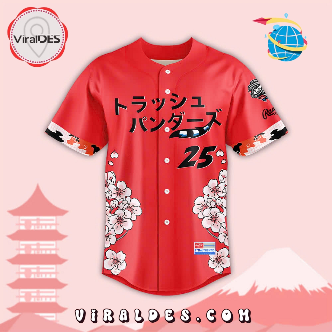 Custom Trash Pandas x Japanese 2025 Baseball Jersey Custom Trash Pandas x Japanese 2025 Baseball Jersey