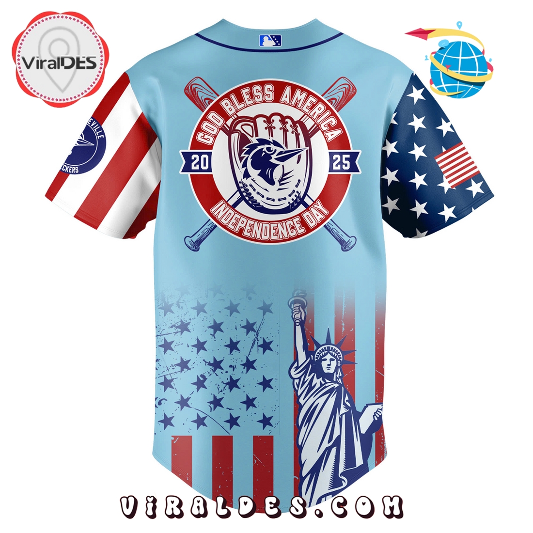 Fayetteville Woodpeckers Happy Independence Day 2025 Jersey Fayetteville Woodpeckers Happy Independence Day 2025 Jersey