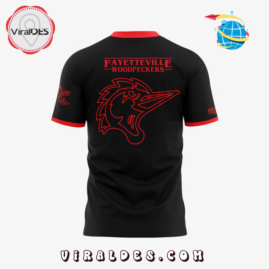 Fayetteville Woodpeckers Stranger things 2025 Shirt Fayetteville Woodpeckers Stranger things 2025 Shirt