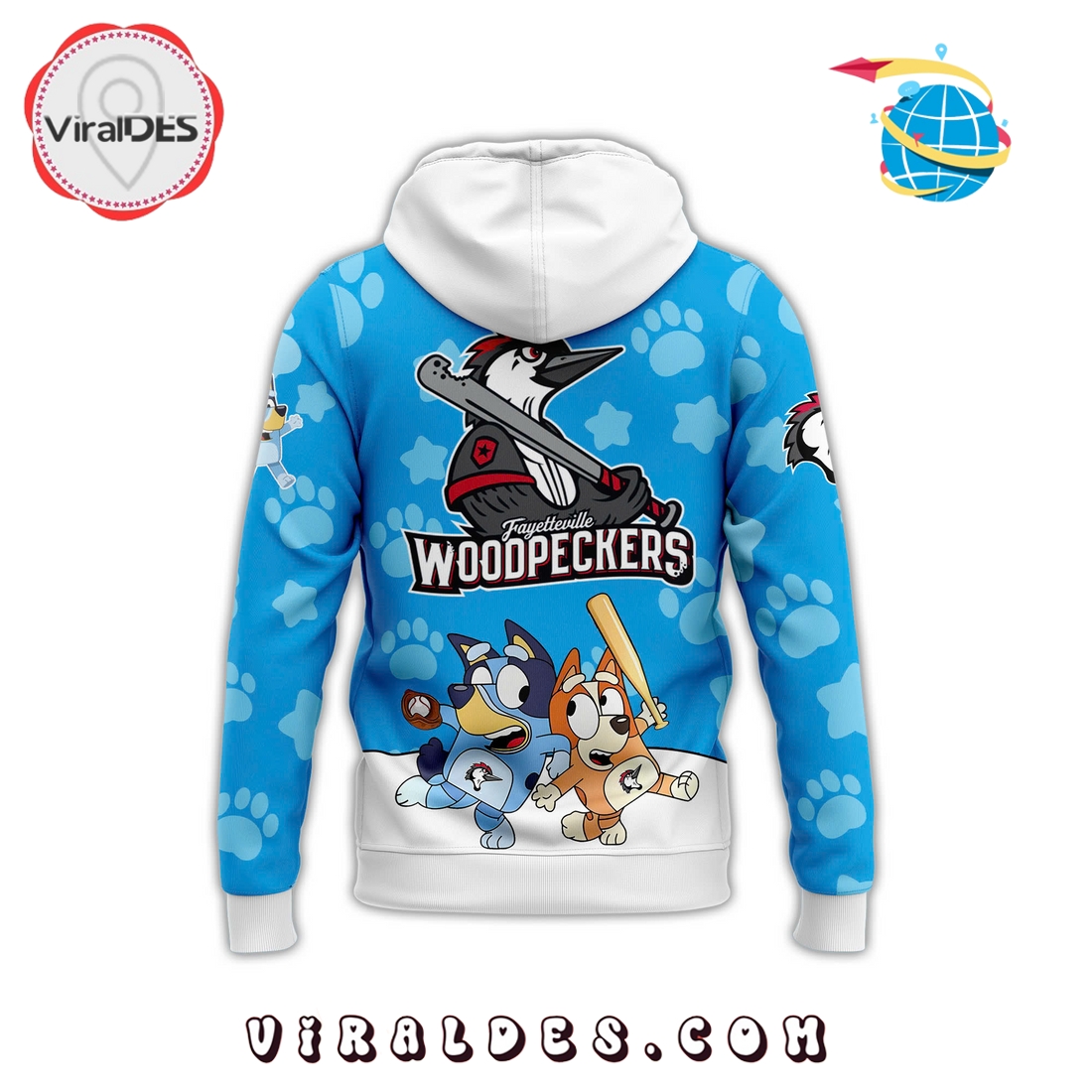 Fayetteville Woodpeckers x Bluey Day Hoodie, Long Pants Fayetteville Woodpeckers x Bluey Day Hoodie, Long Pants