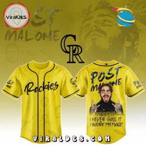 Colorado Rockies x Post Malone Tour 2025 Baseball Jersey