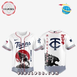 Minnesota Twins MLB x Godzilla Baseball Jersey