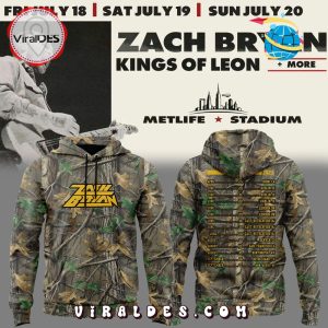 Zach Bryan Kings Of Leon Meadowlands Camo Hoodie