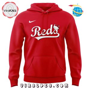 2025 Cincinnati Reds x Hello Kitty Pullover Hoodie