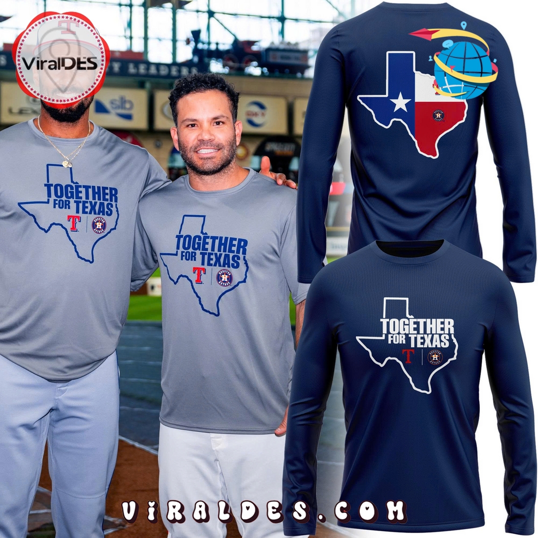 Houston Astros Together For Texas Blue Hoodie 2025 Houston Astros Together For Texas Blue Hoodie 2025