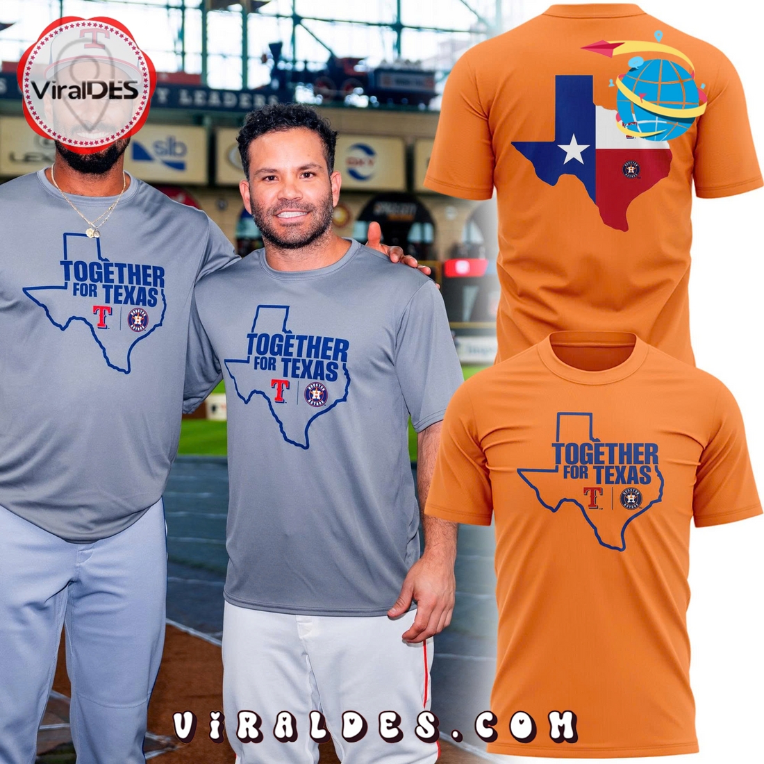 Houston Astros Together For Texas Orange Hoodie 2025 Houston Astros Together For Texas Orange Hoodie 2025
