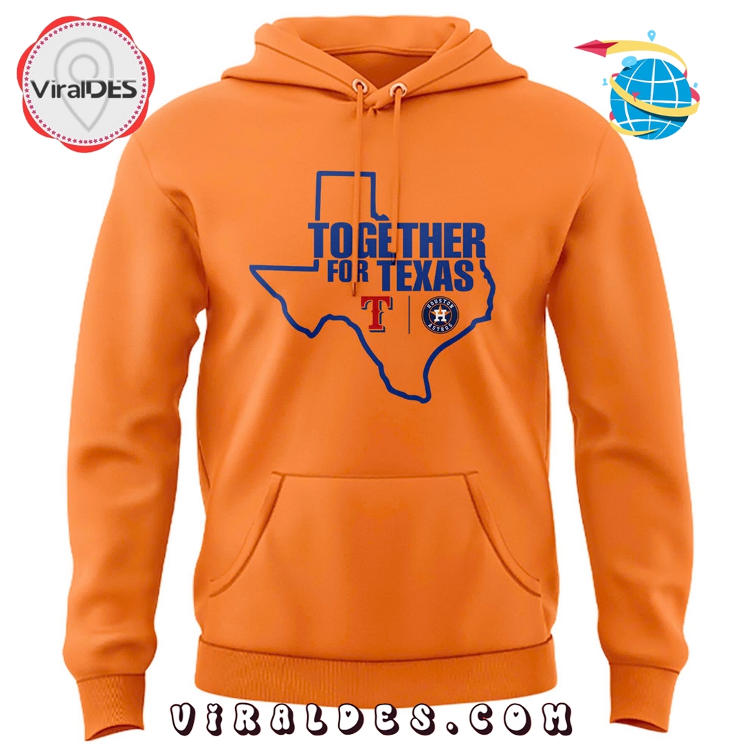Houston Astros Together For Texas Orange Hoodie 2025 Houston Astros Together For Texas Orange Hoodie 2025