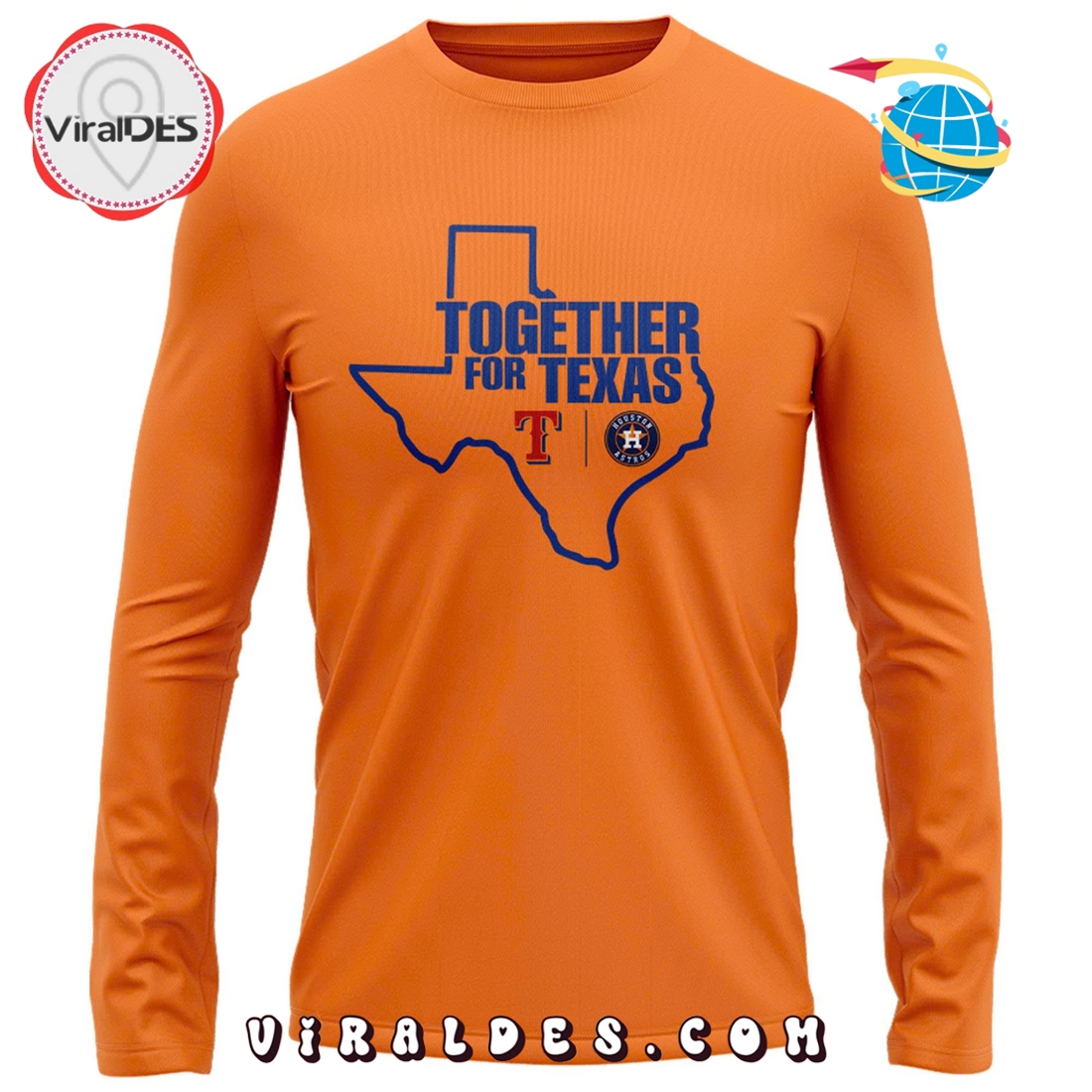 Houston Astros Together For Texas Orange Hoodie 2025 Houston Astros Together For Texas Orange Hoodie 2025