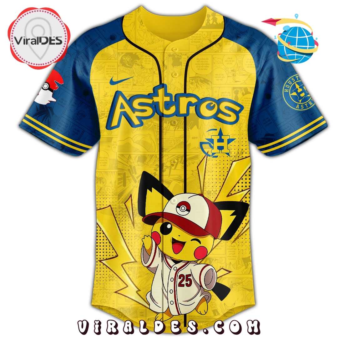 Houston Astros x Pokémon GO Night Limited Edition Jersey Houston Astros x Pokémon GO Night Limited Edition Jersey