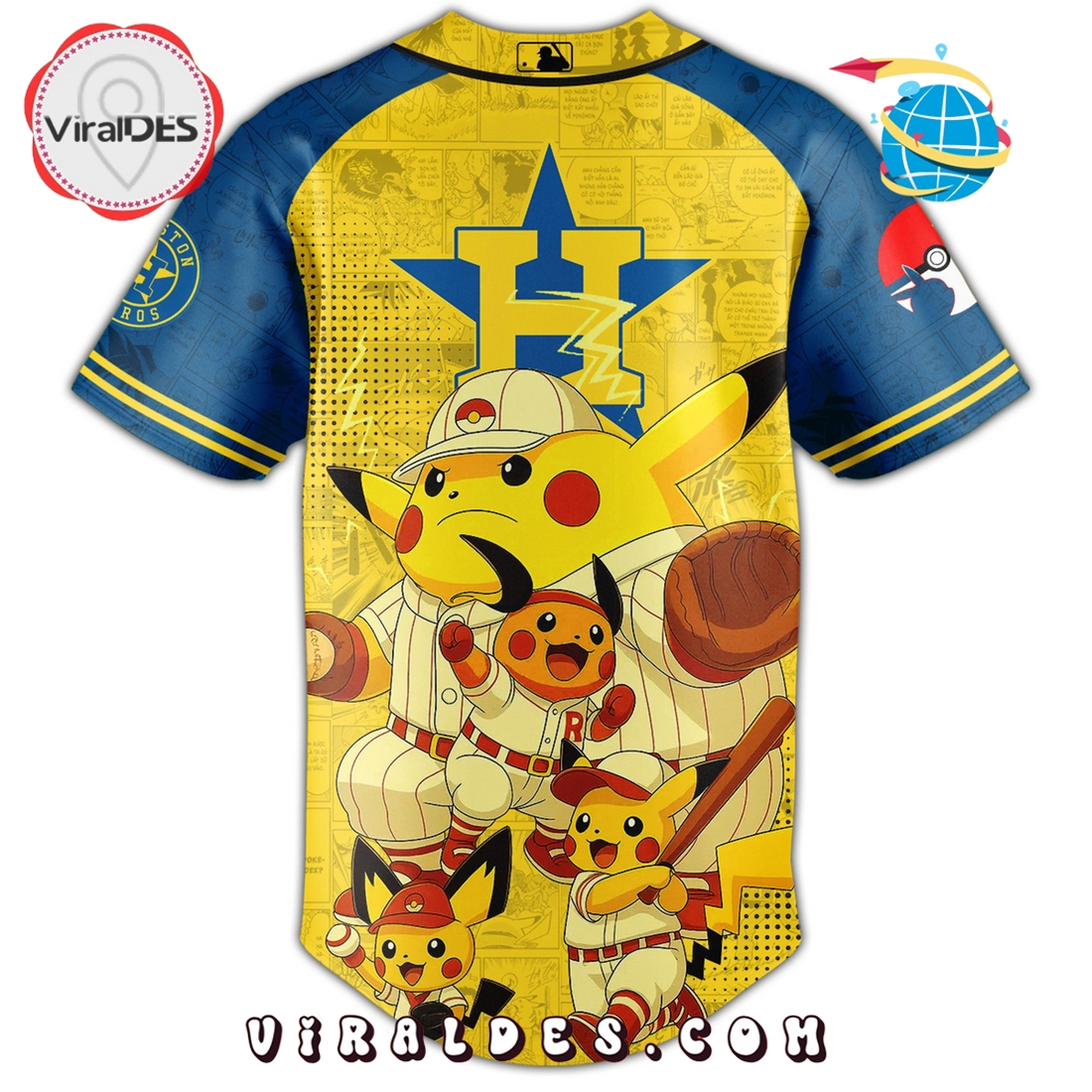 Houston Astros x Pokémon GO Night Limited Edition Jersey Houston Astros x Pokémon GO Night Limited Edition Jersey