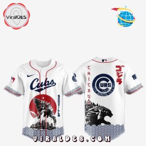 Chicago Cubs MLB x Godzilla Baseball Jersey