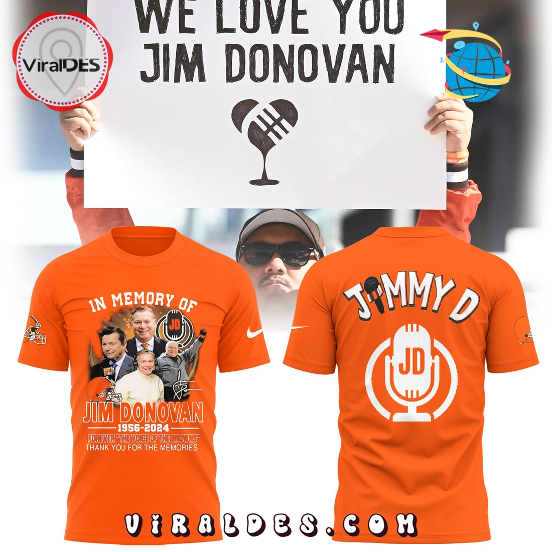 In Memory Of Jim Donovan 1956 – 2024 Orange Hoodie, Long Pants In Memory Of Jim Donovan 1956 – 2024 Orange Hoodie, Long Pants