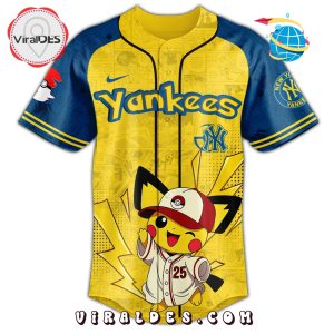 New York Yankees MLB Pokémon GO Night Baseball Jersey