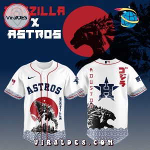 Houston Astros MLB x Godzilla Baseball Jersey Houston Astros MLB x Godzilla Baseball Jersey