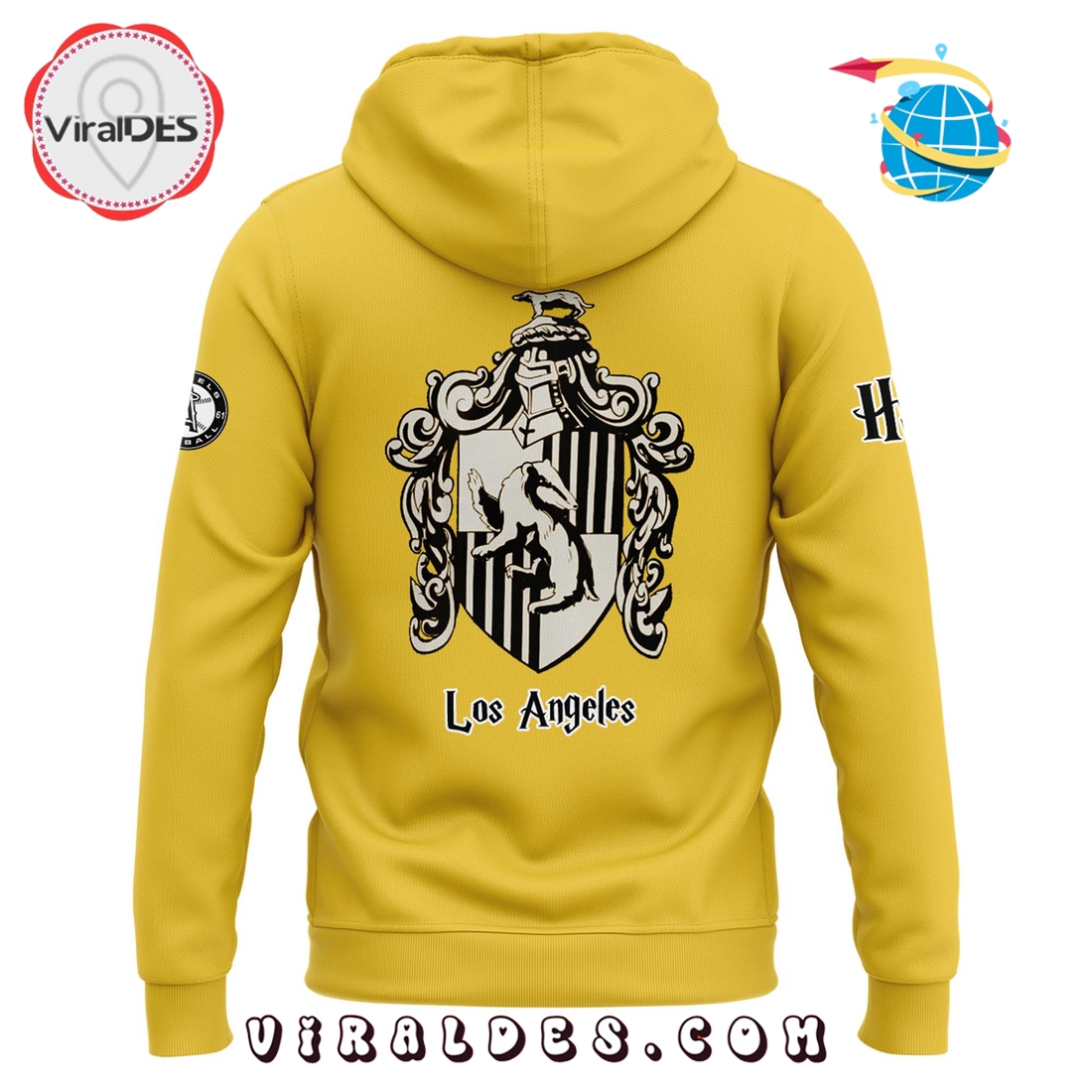 LA Angels x Hufflepuff House Hoodie 2025 LA Angels x Hufflepuff House Hoodie 2025
